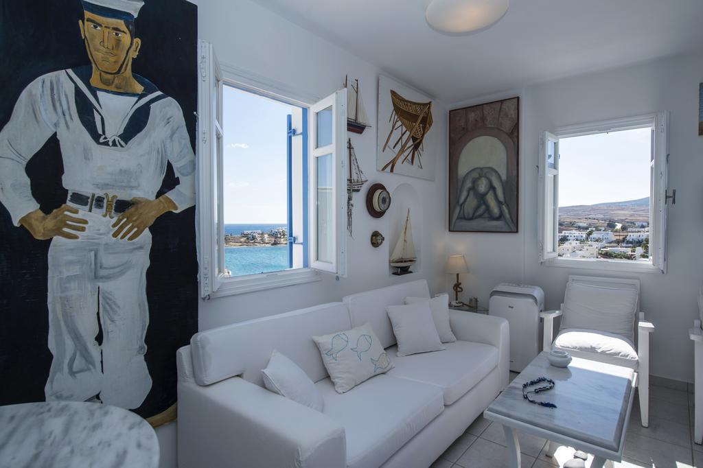 Aiolos Home With Private Veranda And Amazing Sea Views, Paros Piso Livadi Zewnętrze zdjęcie