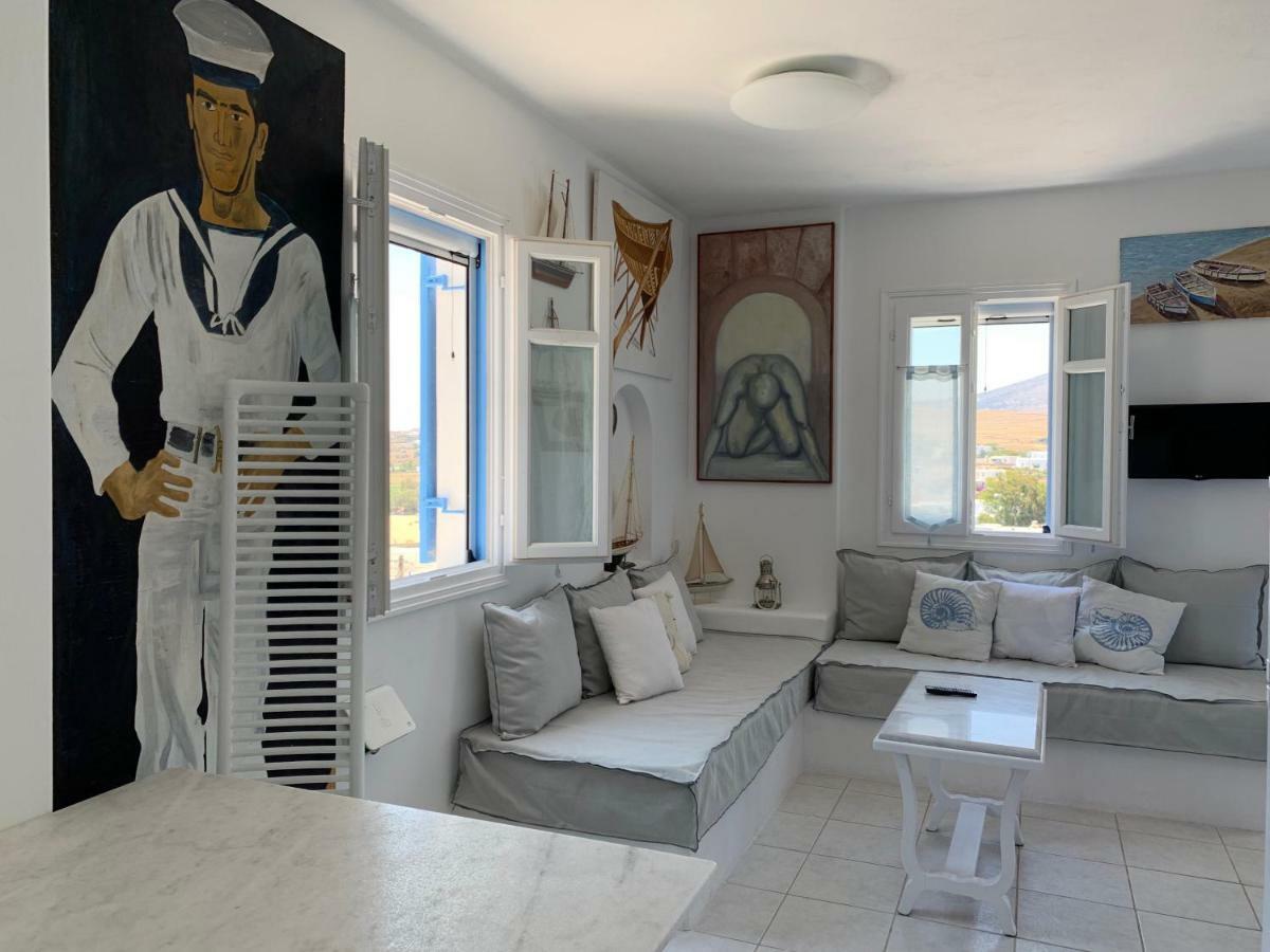Aiolos Home With Private Veranda And Amazing Sea Views, Paros Piso Livadi Zewnętrze zdjęcie